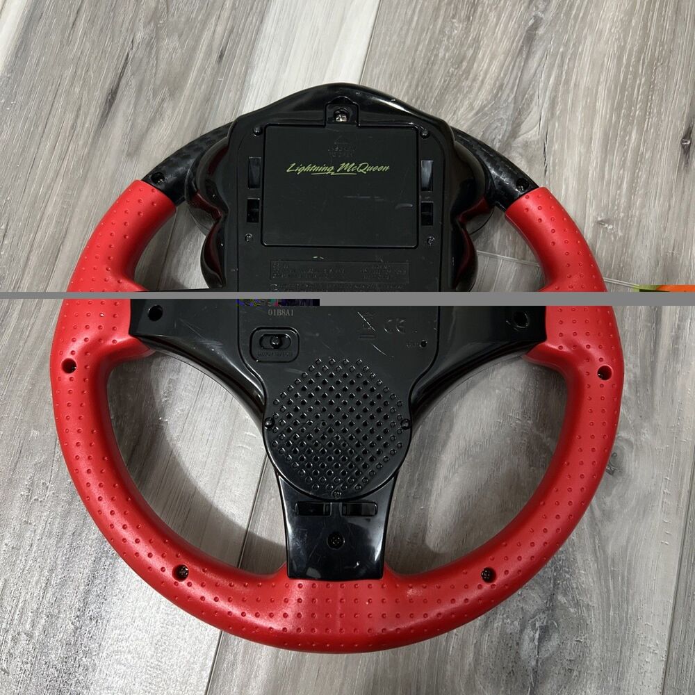 Disney Pixar Cars 3 Lightning McQueen Rev N Roll Steering Wheel Red Tested Works - Picture 3 of 3
